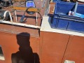 Lasser kees is het dek weer water dicht aan het maken